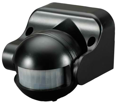SENZOR DE MISCARE, ORIENTABIL, NEGRU, IP44 [1]