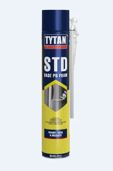 Spuma poliuretanica, aplicare manuala, 670 ml, Galben, STD • Tytan Professional [1]