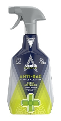 AMBALAJE SI CONSUMABILE - 0,75L Soluție antibacteriană de curățare pentru suprafețe - Astonish Specialist