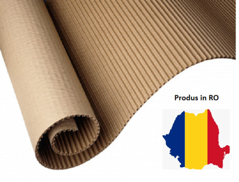 AMBALAJE SI CONSUMABILE - 12 mp Carton ondulat CO2 - PREMIUM 300 gr./mp - 1,20 m latime x 10,0 lungime