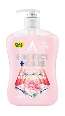 AMBALAJE SI CONSUMABILE - 600ml Săpun lichid Antibacterian Protect & Care - Peony Bloom