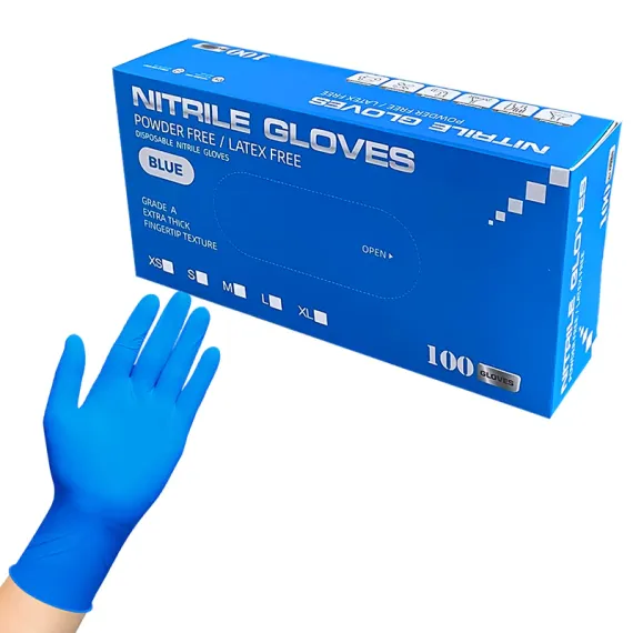 PRODUSE CURATENIE - Manusi Nitril N100 Nepudrate Albastre XL Kid-man 100BUC