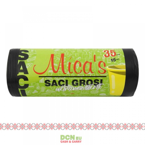 PRODUSE CURATENIE - MICAS SACI MENAJERI 35L 15BUC LDPE