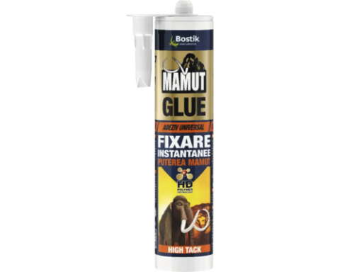 SILICON SI ADEZIV - Adeziv universal profesional Bostik Mamut Glue High Tack pentru interior și exterior 290 ml alb