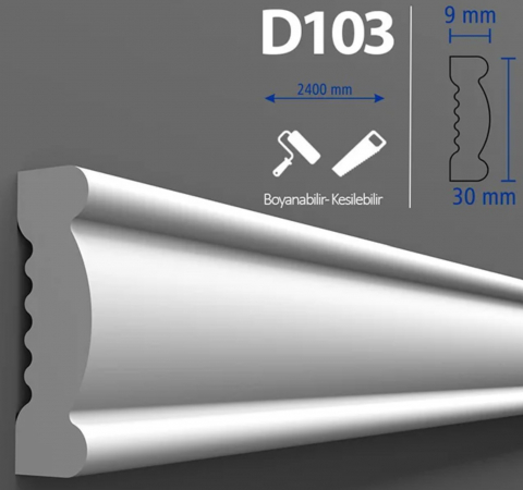 VOPSEA/LEMN/METAL/ZIDARIE - Brau duropolimer D-103 2400x30x9 mm