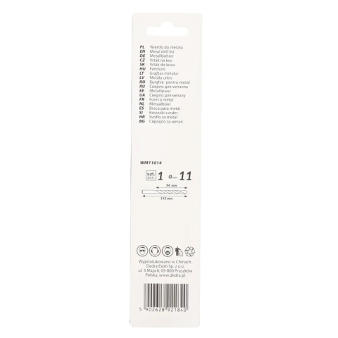 Burghie pentru metal 1buc, HSS, DIN338, 12,0x151mm [1]