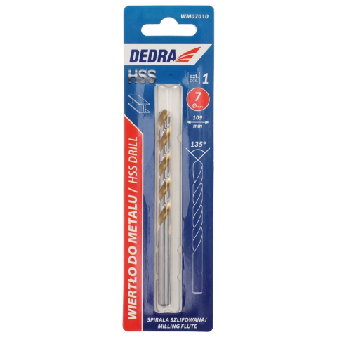 SCULE SI UNELTE - Burghie pentru metal 1buc, HSS, DIN338, 7,0x109mm