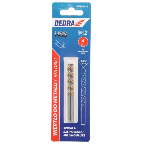 SCULE SI UNELTE - Burghie pentru metal 2buc, HSS, DIN338, 3,5x70mm