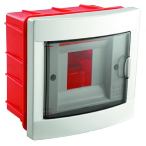 ACCESORII ELECTRICE - CUTIE SIGURANTE 4P IP40 USA TRANSPARENTA - montaj ingropat VIKO