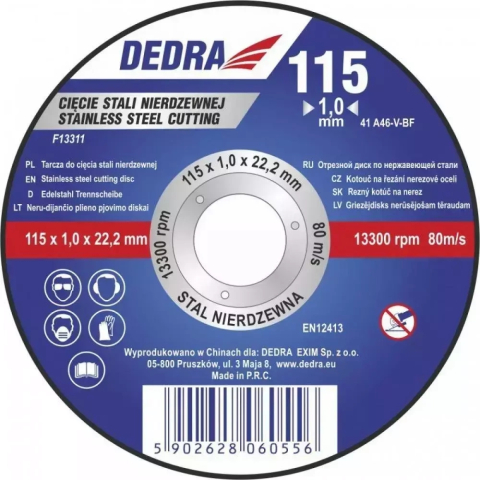 SCULE SI UNELTE - Disc de taiere pentru inox, 125x1,0x22,2