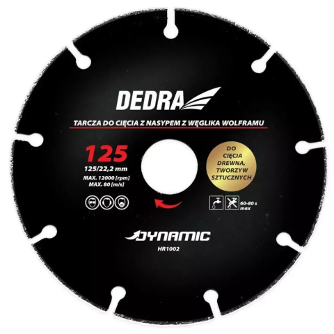 SCULE SI UNELTE - Disc pentru tăierea lemnului, materialelor sintetice, 125x22,5mm
