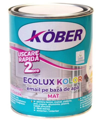 Produse - EMAIL ECOLUX KOLOR NEGRU MAT0.6L