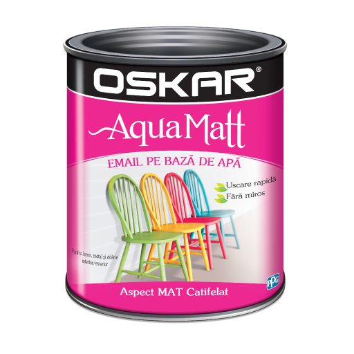 VOPSEA/LEMN/METAL/ZIDARIE - Email pe baza de apă pentru decorarea suprafetelor din metal, lemn sau zidărie fuchsia 0.6l