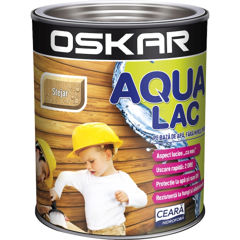 VOPSEA/LEMN/METAL/ZIDARIE - Lac pentru lemn Oskar Aqua Lac, pe baza de apa stejar 10L