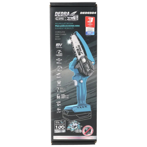 Mini ferăstrău cu lanț 4" 18V [3]