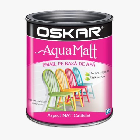 VOPSEA/LEMN/METAL/ZIDARIE - OSKAR AQUA MATT  EMAIL FUCHSIA CHIC 0.6 L
