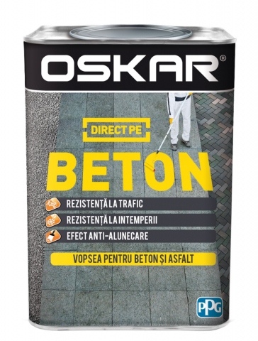 VOPSEA LAVABILA/AMORSA - OSKAR BETON EMAIL NEGRU  0.75 L