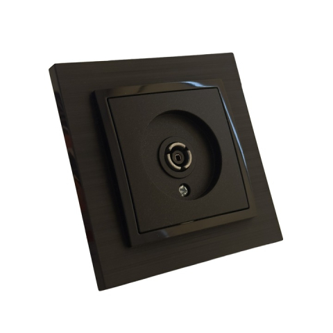 ACCESORII ELECTRICE - Priza TV, neagra, Olbia Titan