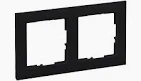 ACCESORII ELECTRICE - Rama 2 posturi, negru