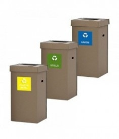 AMBALAJE SI CONSUMABILE - Set 5 buc - Cos gunoi carton CO3, volum 108L/bucata