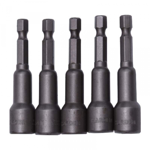 SCULE SI UNELTE - Set de bits tubulari magnetici lungi, lungime 65mm M10, Profesional, Harden