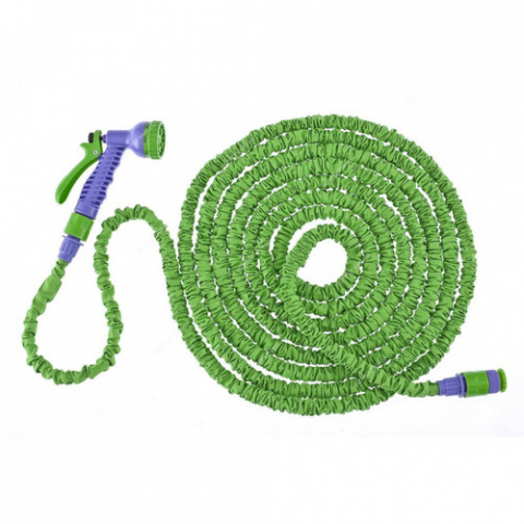 GRADINARIT - Set de stropit cu furtun rezistent 20m, pistol cu 7 pozitii de reglare jet si conector // PALISAD