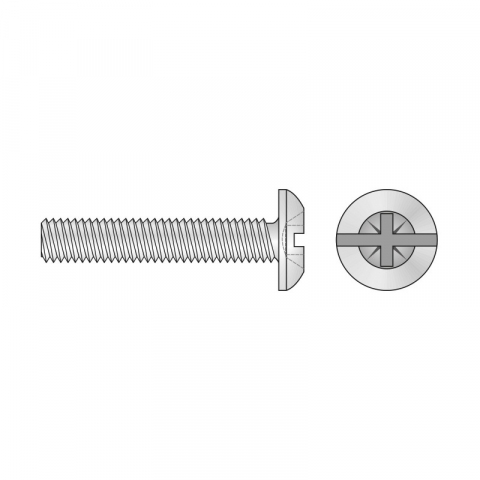 ELEMENTE DE FIXARE - Surub total filetat cu cap bombatM6X35, DIN 933,M10X30,10buc/pg,Rocast