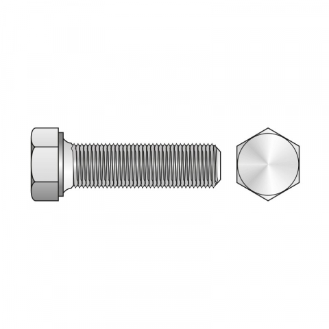 ELEMENTE DE FIXARE - Surub total filetat cu cap hexagonal DIN 933,M4X6,200buc/cutie, Rocast