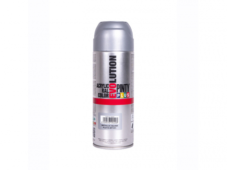 Produse - Vopsea spray acrilica argintiu Metalizat 400 ml Pinty plus