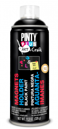 Produse - Vopsea spray magnetica negru mat Pinty plus