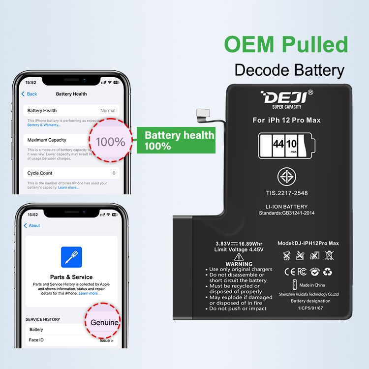 baterie acumulator deji iphone 12 pro max capacitate mare marita high capacity diagnostic decode [4]