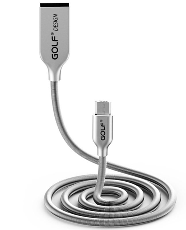 Cablu de Date GC-33 Usb - Micro Usb 1M Argintiu [2]