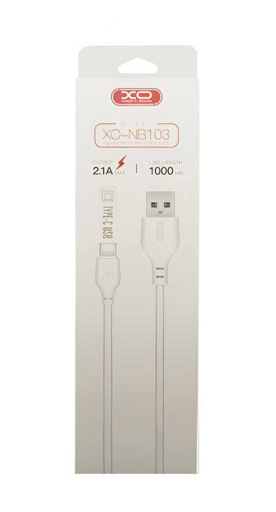 Cablu de date XO-NB103 Usb - Type-C 1M Alb [3]