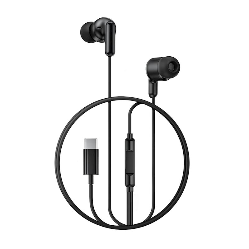 Casti Audio cu Fir cu mufa Type-C XO-EP84 Negru [2]