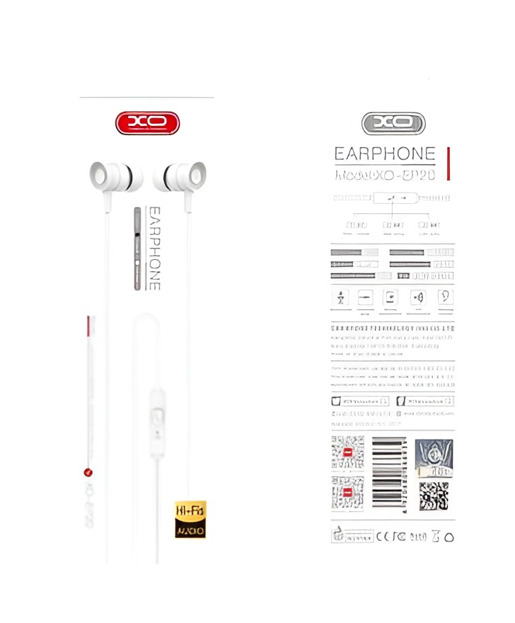 Casti Audio cu Fir XO-EP20 Alb [2]