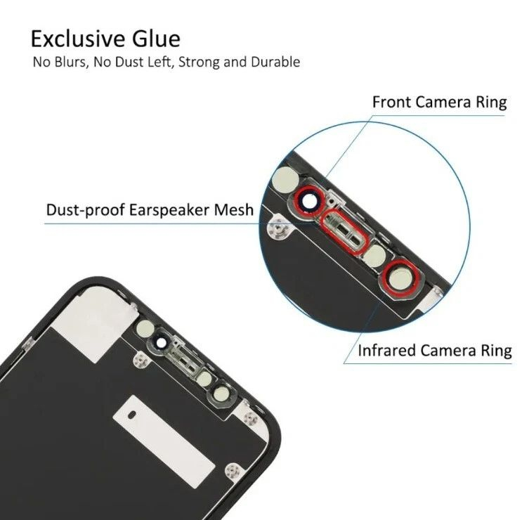 Ecran display lcd apple iphone incell hd hd+ fhd premium negru jhx xr [4]