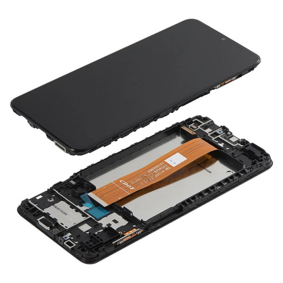 Ecran display lcd samsung galaxy negru cu rama a12 a125 a12 nacho a127 [3]