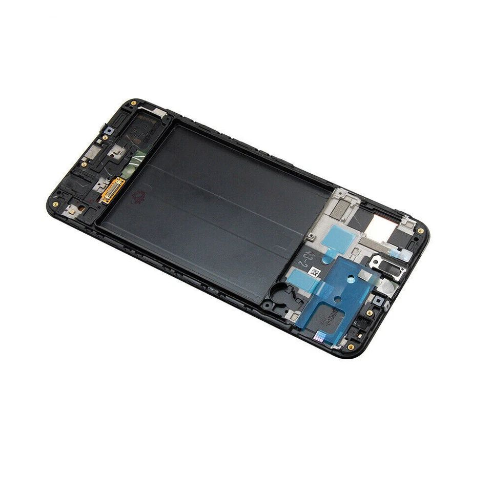 Ecran display lcd samsung galaxy negru a50 a505 soft oled cu rama [2]