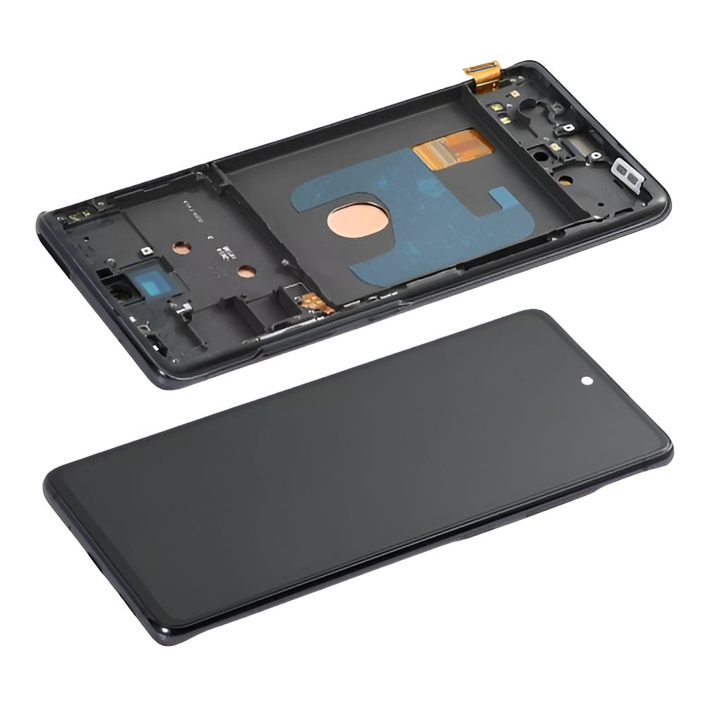 Ecran display lcd samsung galaxy negru s20 fe4g 5g g780 g781 soft oled cu rama [2]