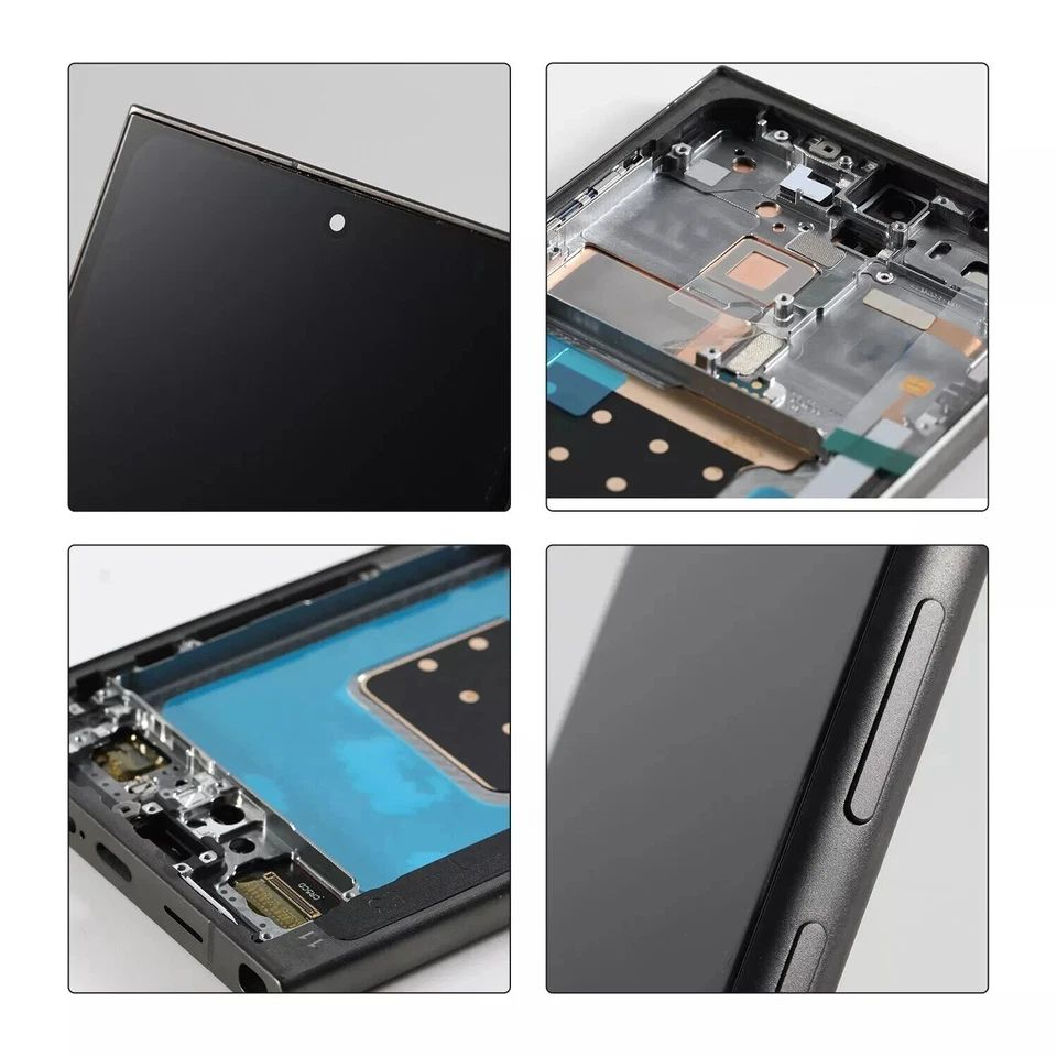 Display Ecran Lcd pentru Samsung S24 Ultra Negru cu Rama Soft Oled [2]