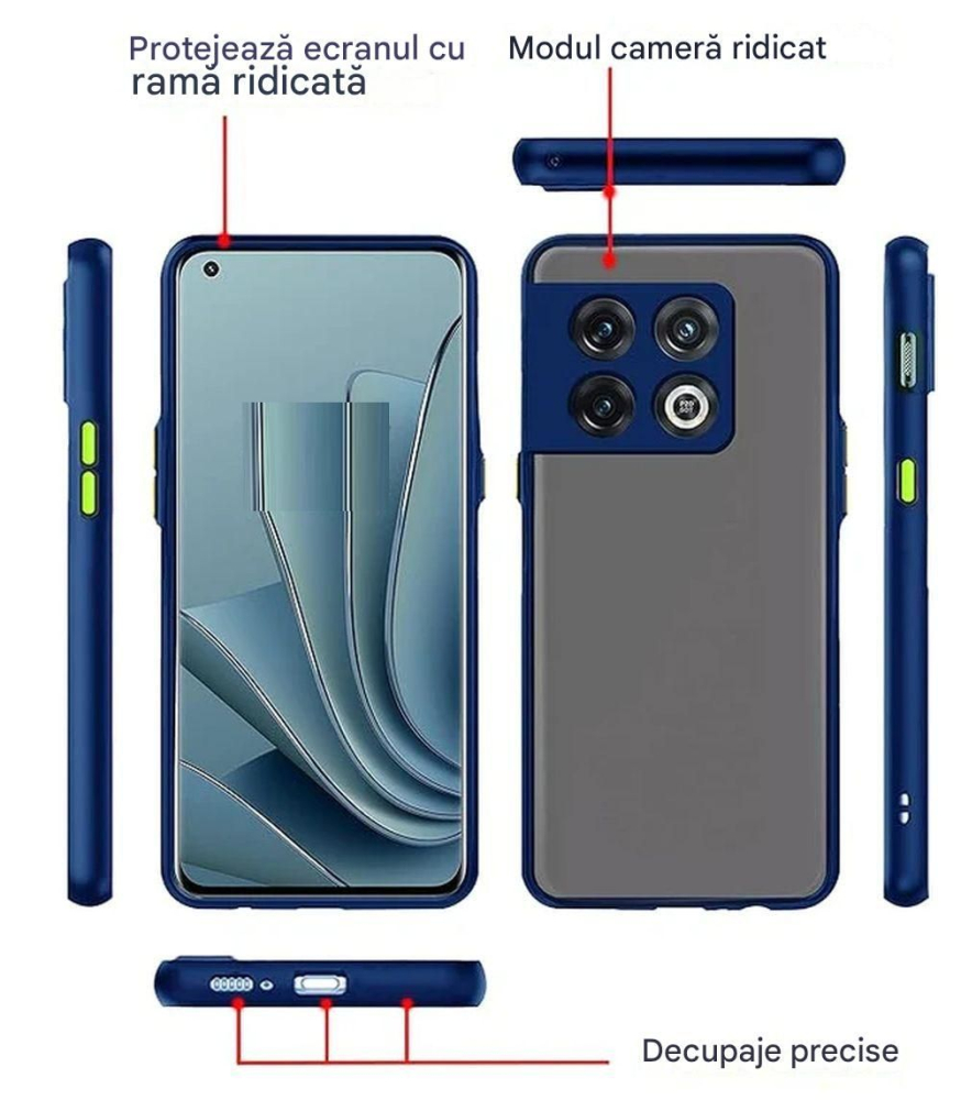 husa butoane colorate samsung a33 5g a336 albastru colored button [3]