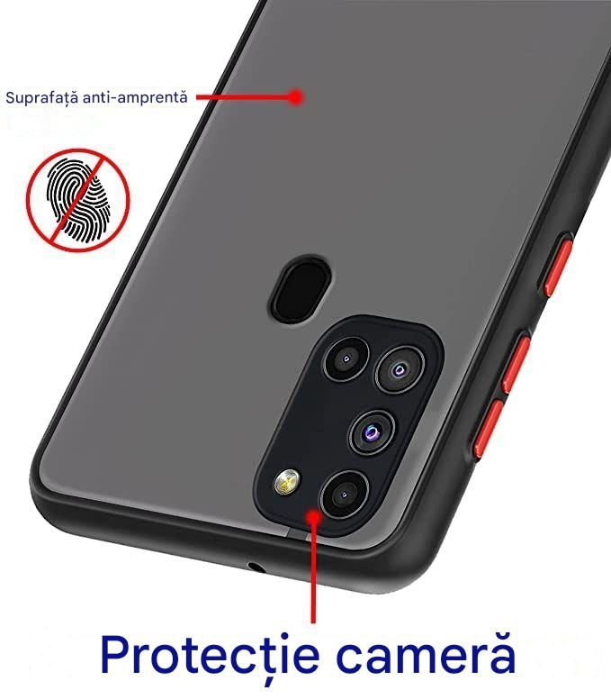 husa butoane colorate samsung a55 a556 negru colored button [3]