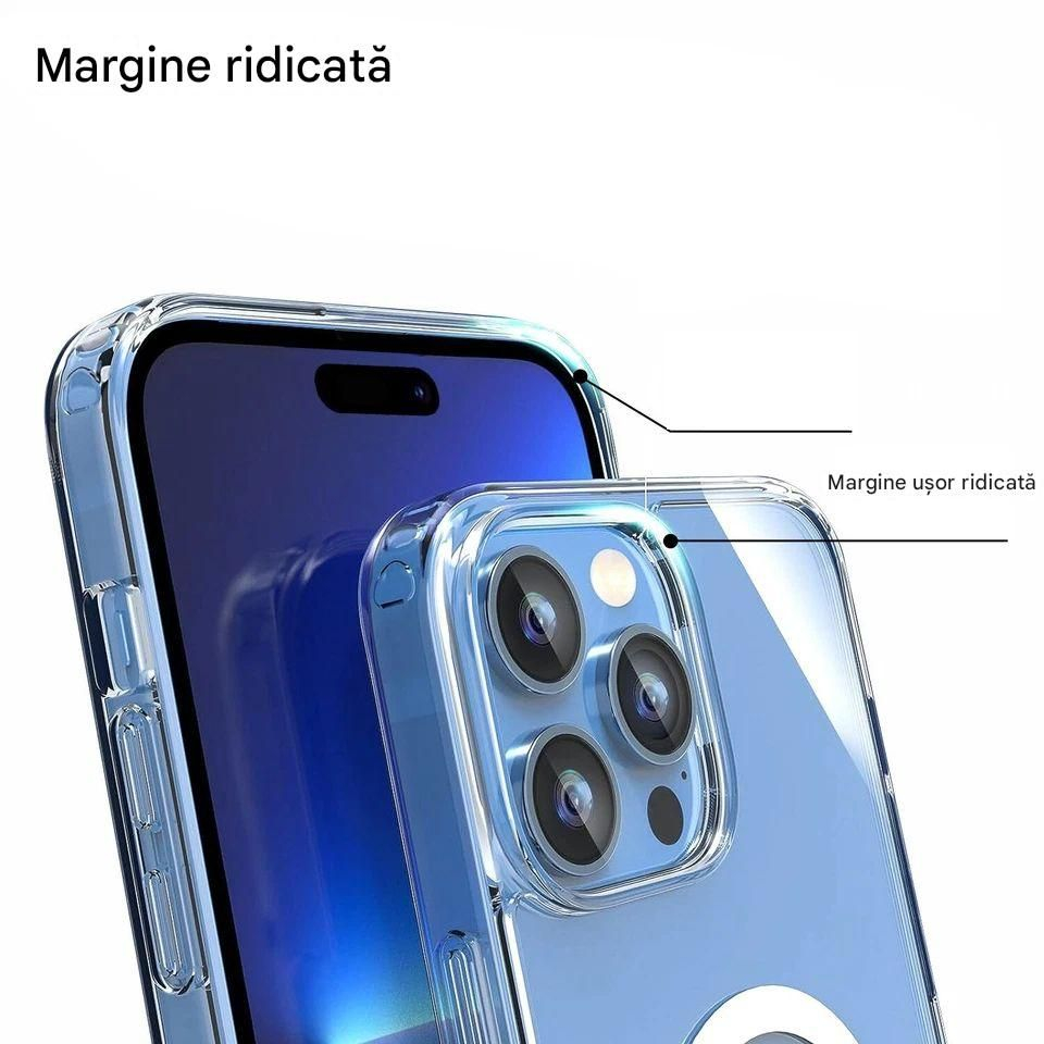 Husa de silicon magsafe pentru iphone 16 pro max transparent [3]
