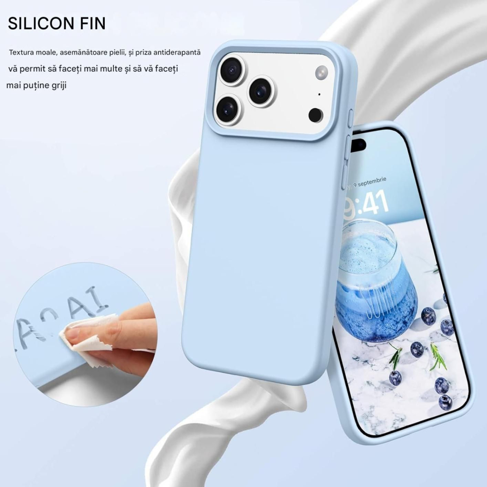 Husa de silicon soft pentru iphone 11 albastru [2]