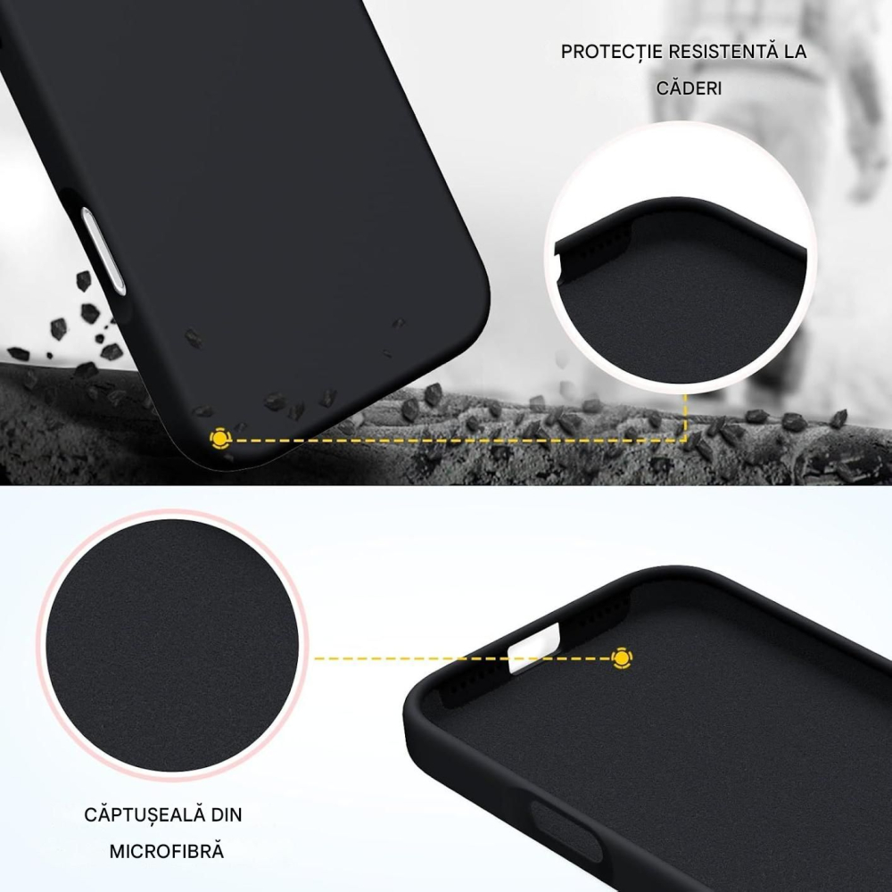 Husa de silicon soft pentru iphone 14 negru [5]