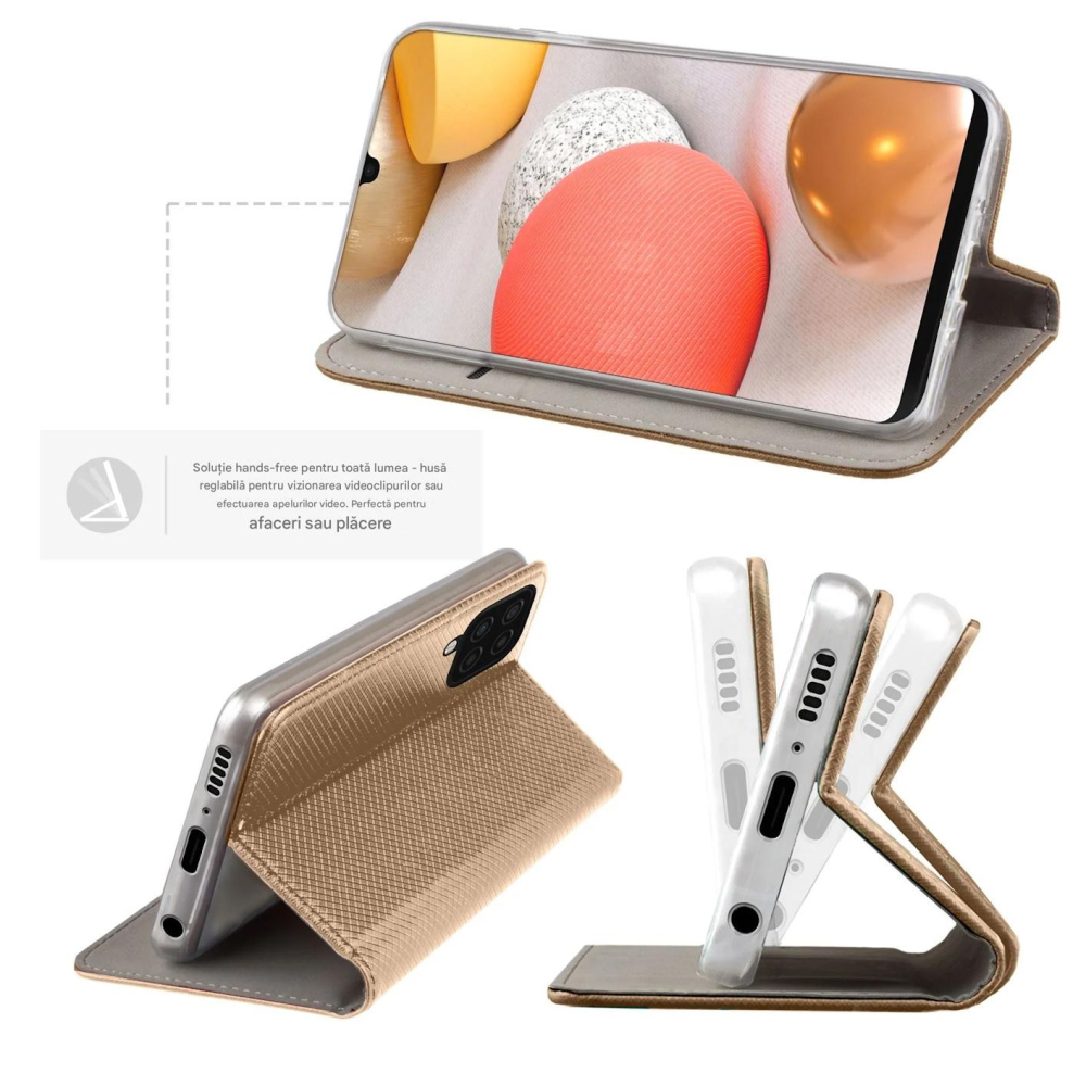 Husa Tip Carte pentru Samsung A27 Auriu [2]