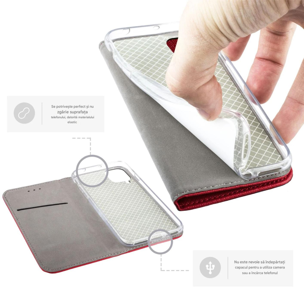 Husa Tip Carte pentru Samsung A27 Rosu [4]