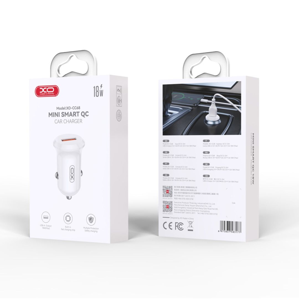 Incarcator Auto XO-CC68 (18W) [4]