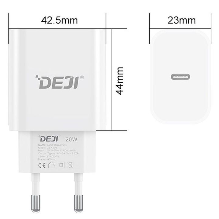 incarcator retea deji a109 20 watt alb [5]