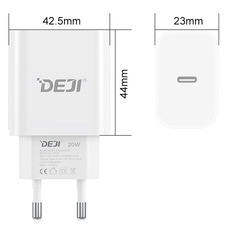 incarcator retea deji a109 20 watt Cablu De Date Type-C - Type-C C16 [5]